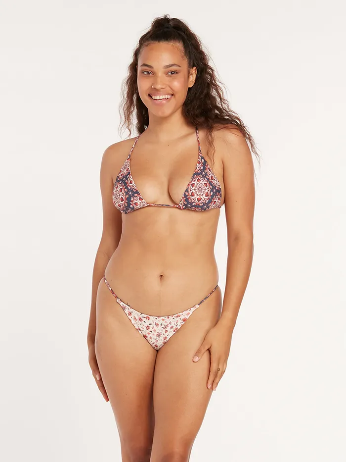 Volcom Bikinis One In Medallion Reversible Skimpy Bikini Bottom 8211 Midnight Blue Midnight Blue 8211 Womens