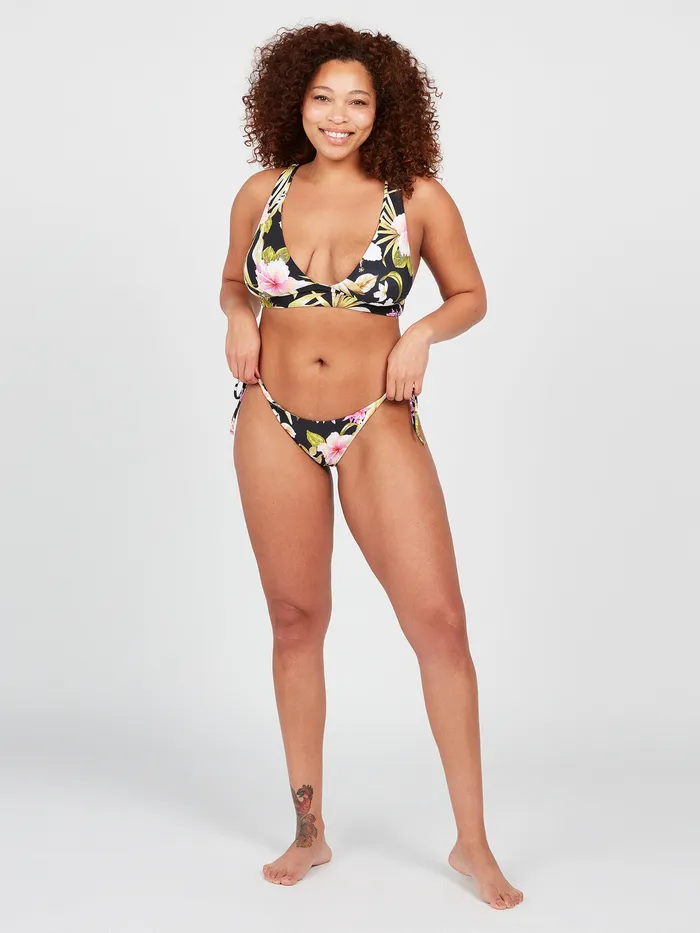 Volcom Bikinis Shore Can Halter Bikini Top 8211 Black Black 8211 Womens