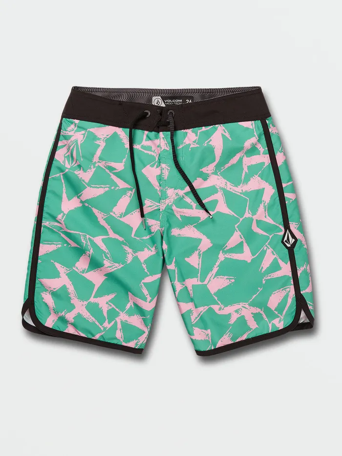 Volcom Boardshorts and Trunks Big Boys Portal Scallop Trunks 8211 Sea Green Sea Green 8211 Boys