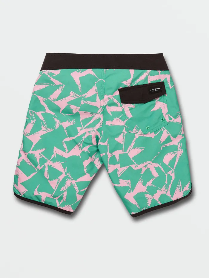 Volcom Boardshorts and Trunks Big Boys Portal Scallop Trunks 8211 Sea Green Sea Green 8211 Boys