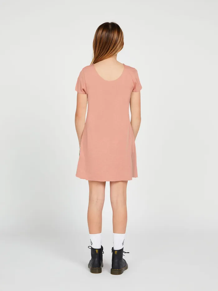 Volcom Dresses Girls High Wired Dress 8211 Light Mauve Light Mauve 8211 Girls