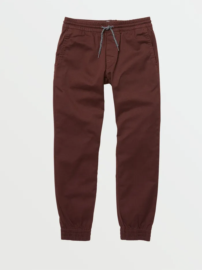 Volcom Pants Big Boys Frickin Slim Jogger Pants 8211 Plum Plum 8211 Boys