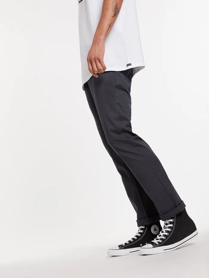 Volcom Pants Frickin Modern Stretch Chino Pants 8211 Charcoal Charcoal 8211 Mens