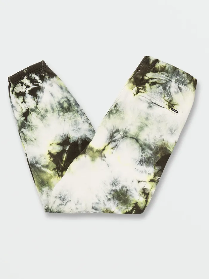 Volcom Pants Iconic Stone Plus Fleece Pants 8211 Lime Tie Dye Lime Tie Dye 8211 Mens