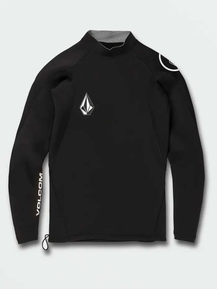 Volcom Rashguards 2mm Jacket UPF 50 Long Sleeve Rashguard Jacket 8211 Black Black 8211 Mens Volcom Rashguards 2mm Jacket UPF 50 Long Sleeve Rashguard Jacket 8211 Black Black 8211 Mens