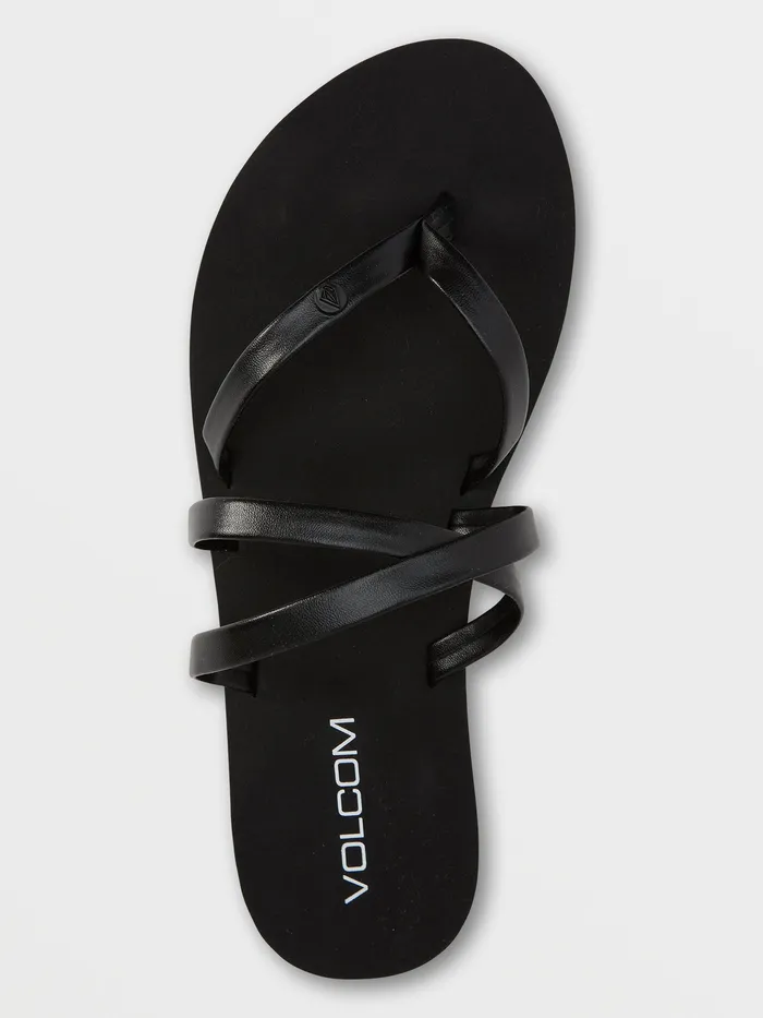 Volcom Sandals Easy Breezy Ii Sandal 8211 Black Out Black Out 8211 Womens