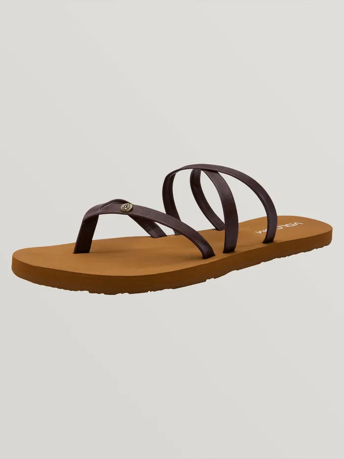 Volcom Sandals Easy Breezy Ii Sandal 8211 Brown Brown 8211 Womens
