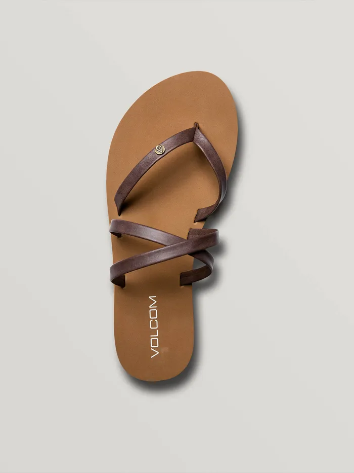 Volcom Sandals Easy Breezy Ii Sandal 8211 Brown Brown 8211 Womens