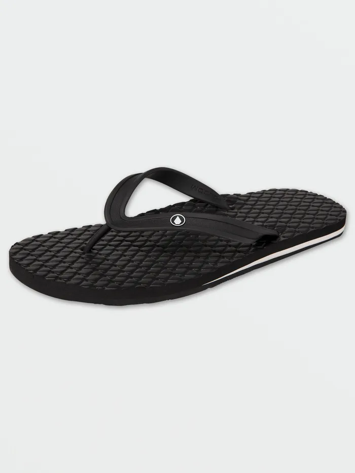 Volcom Sandals Eco Concourse Sandals 8211 Black Black 8211 Mens