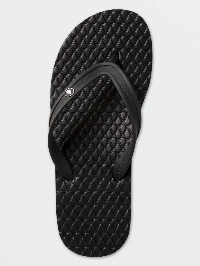 Volcom Sandals Eco Concourse Sandals 8211 Black Black 8211 Mens