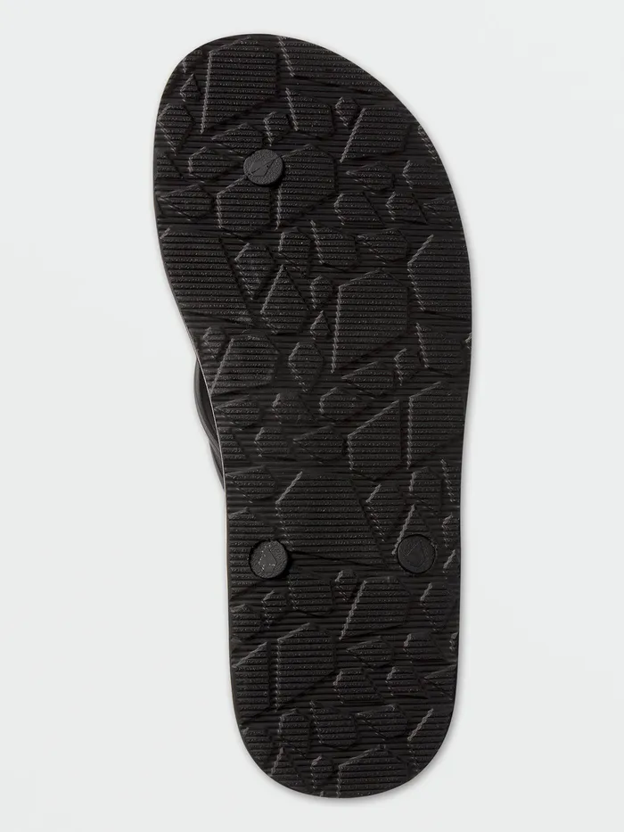 Volcom Sandals Eco Concourse Sandals 8211 Black Black 8211 Mens