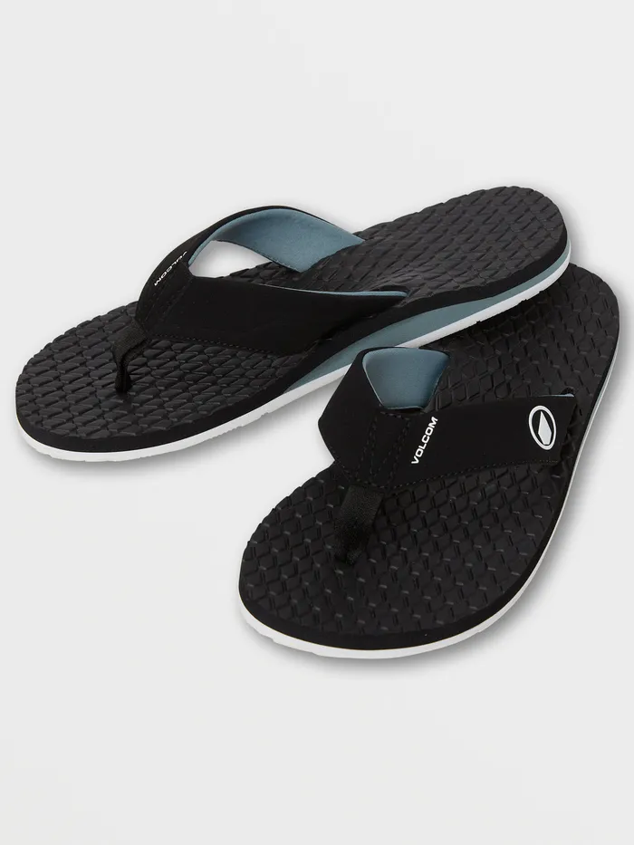 Volcom Sandals Eco Recliner 2 8211 Grey Blue Grey Blue 8211 Mens