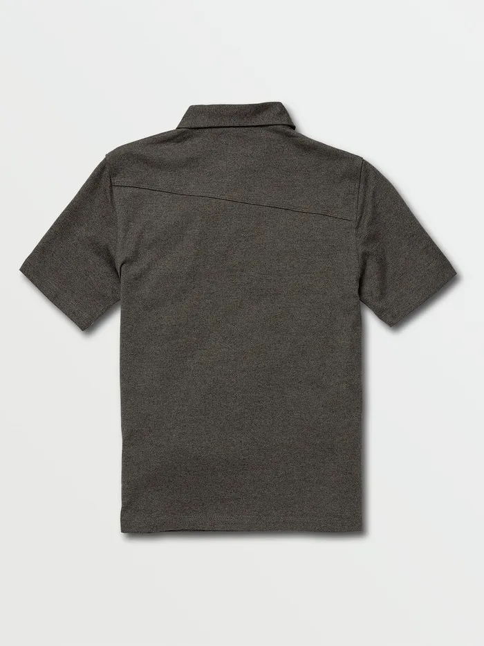 Volcom Shirts and Flannels Big Boys Wowzer Polo 8211 Stealth Stealth 8211 Boys
