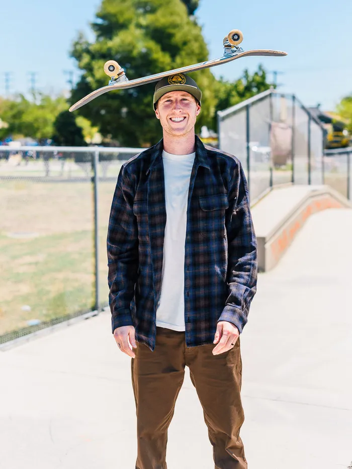 Volcom Shirts and Flannels Skate Vitals Grant Taylor Long Sleeve 8211 Navy Navy 8211 Mens