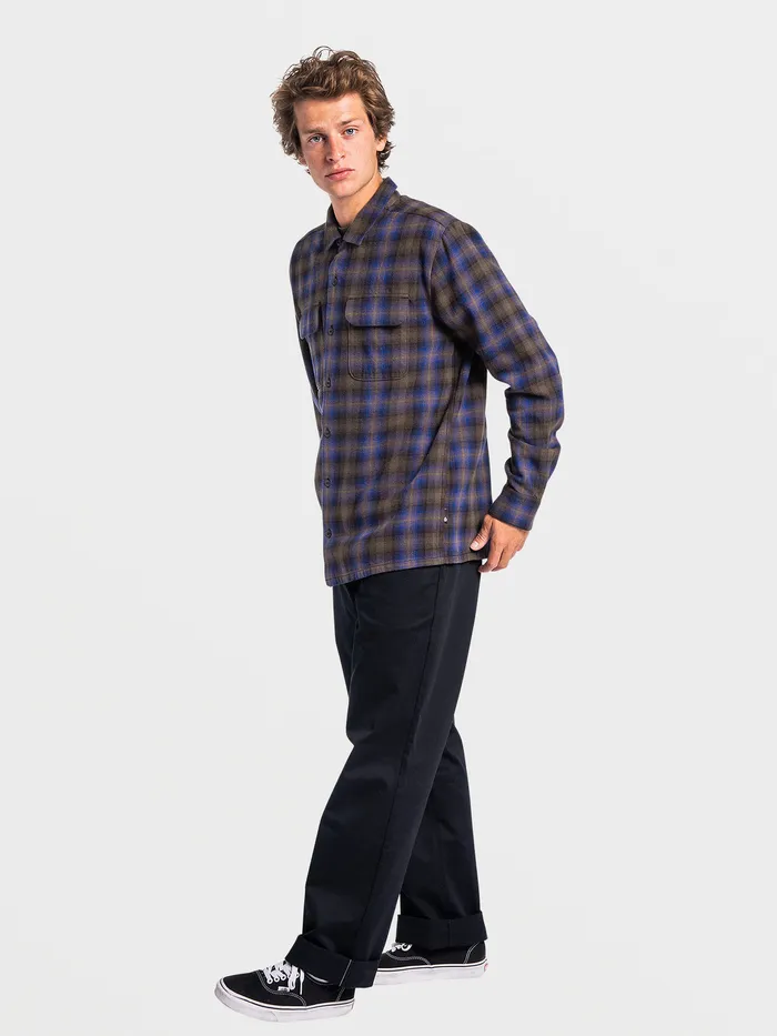 Volcom Shirts and Flannels Skate Vitals Grant Taylor Long Sleeve 8211 Navy Navy 8211 Mens