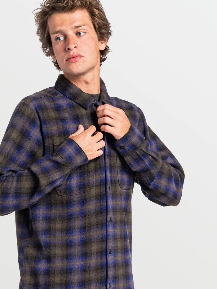 Volcom Shirts and Flannels Skate Vitals Grant Taylor Long Sleeve 8211 Navy Navy 8211 Mens