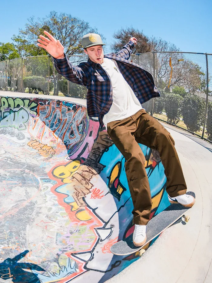 Volcom Shirts and Flannels Skate Vitals Grant Taylor Long Sleeve 8211 Navy Navy 8211 Mens