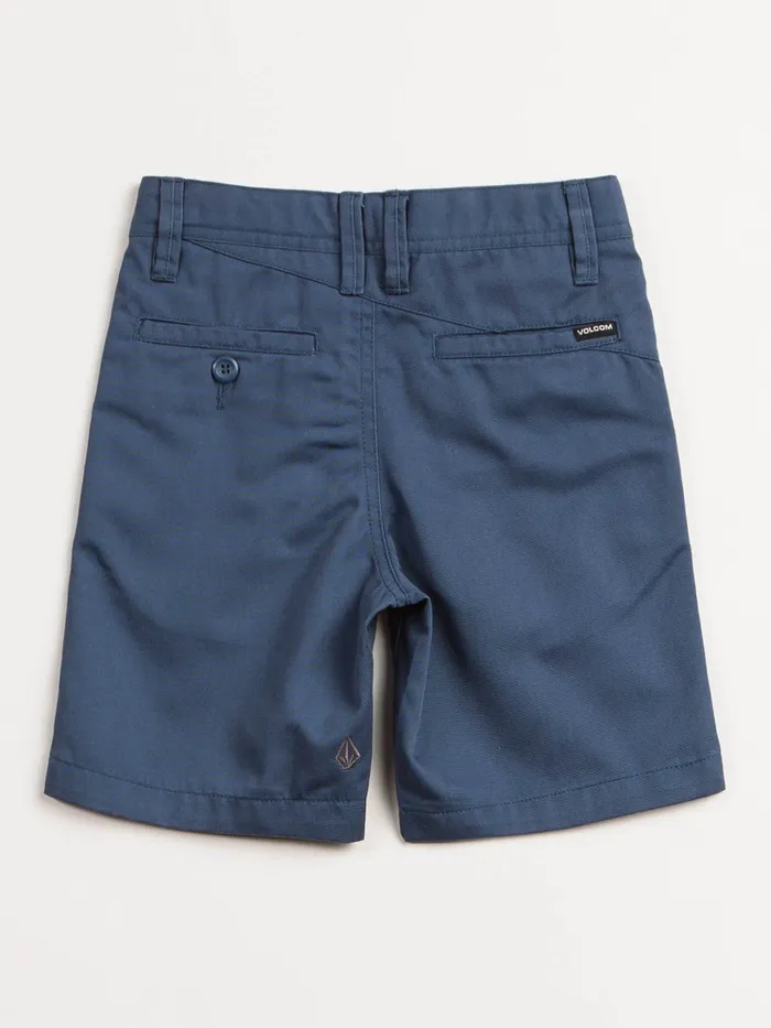 Volcom Shorts Little Boys Frickin Chino Shorts Airforce Blue 8211 Boys