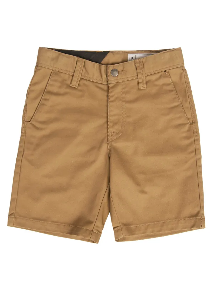 Volcom Shorts Little Boys Frickin Chino Shorts Airforce Blue 8211 Boys
