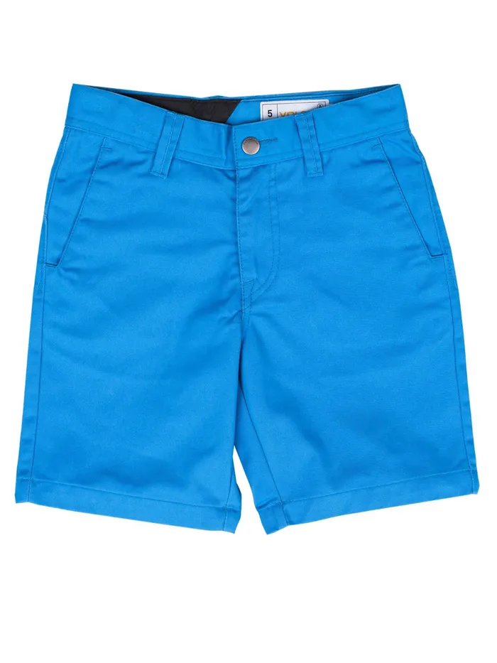 Volcom Shorts Little Boys Frickin Chino Shorts Airforce Blue 8211 Boys
