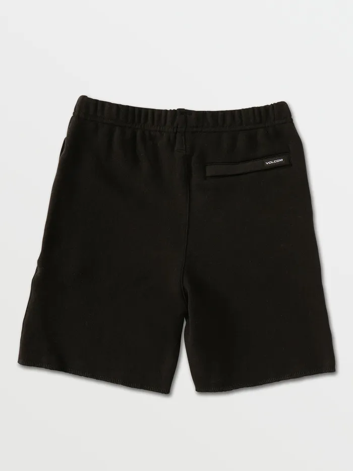 Volcom Shorts Little Boys Iconic Stone Fleece Shorts 8211 Black Black 8211 Boys