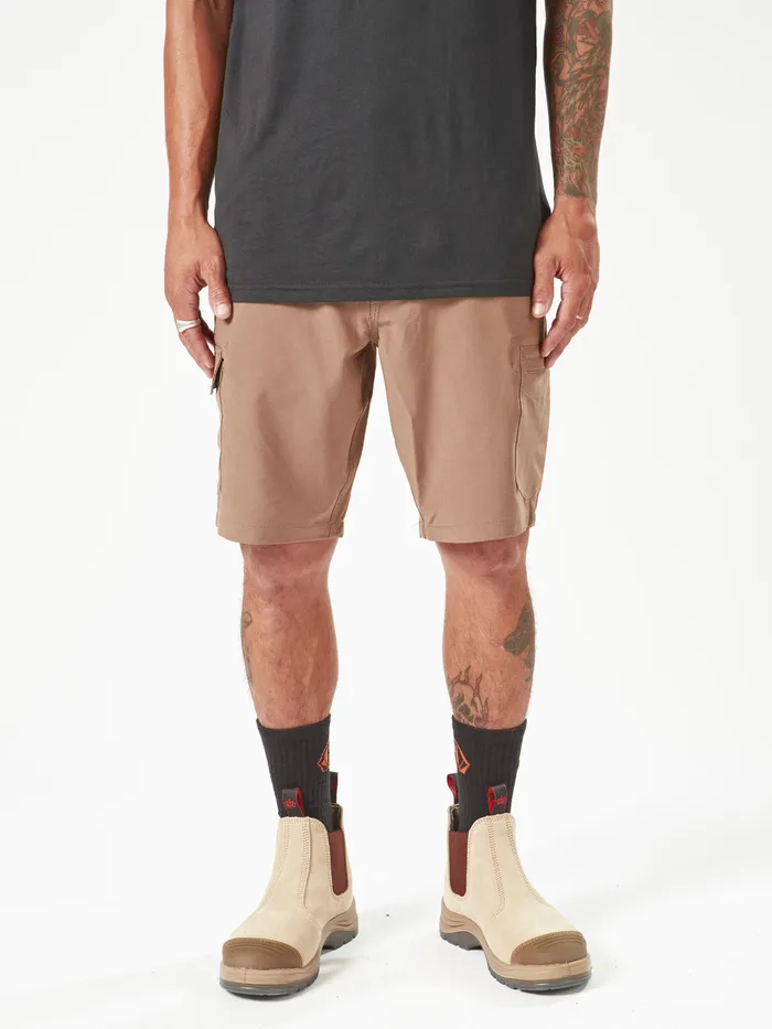 Volcom Shorts Volcom Workwear Slab Hybrid Shorts 8211 Brindle Brindle 8211 Mens