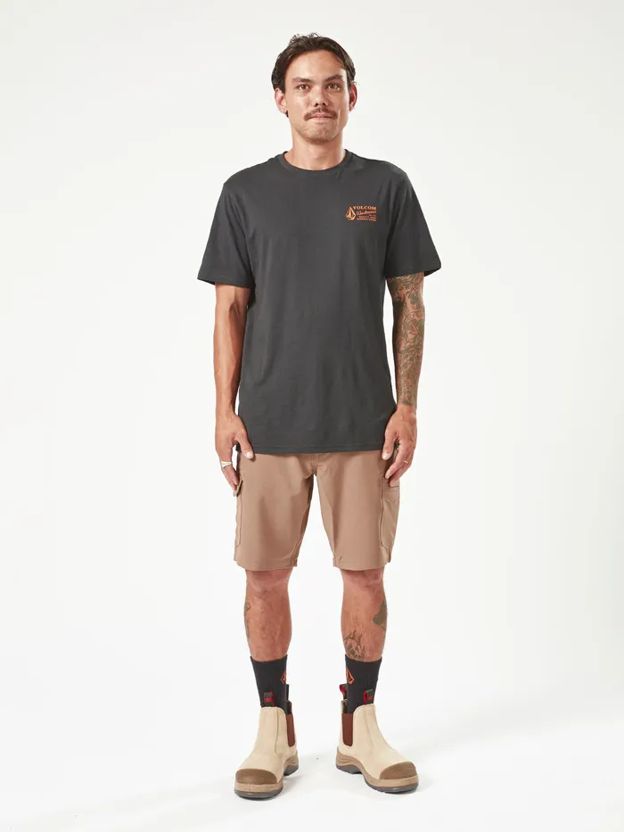 Volcom Shorts Volcom Workwear Slab Hybrid Shorts 8211 Brindle Brindle 8211 Mens