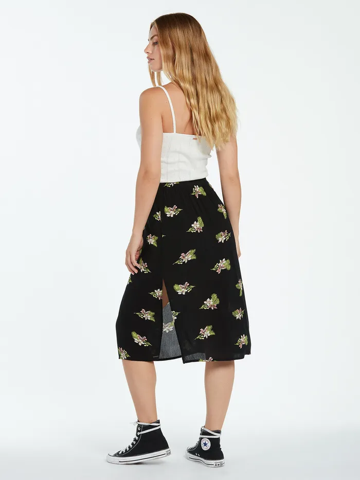 Volcom Skirts Stormy Tropix Skirt 8211 Black Black 8211 Womens