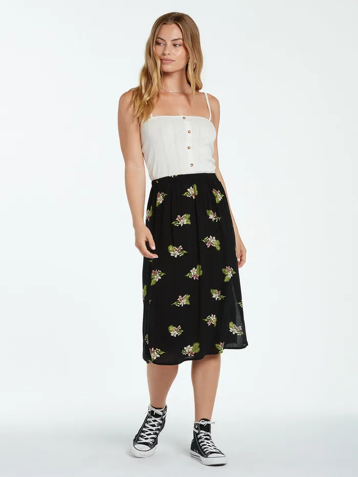 Volcom Skirts Stormy Tropix Skirt 8211 Black Black 8211 Womens