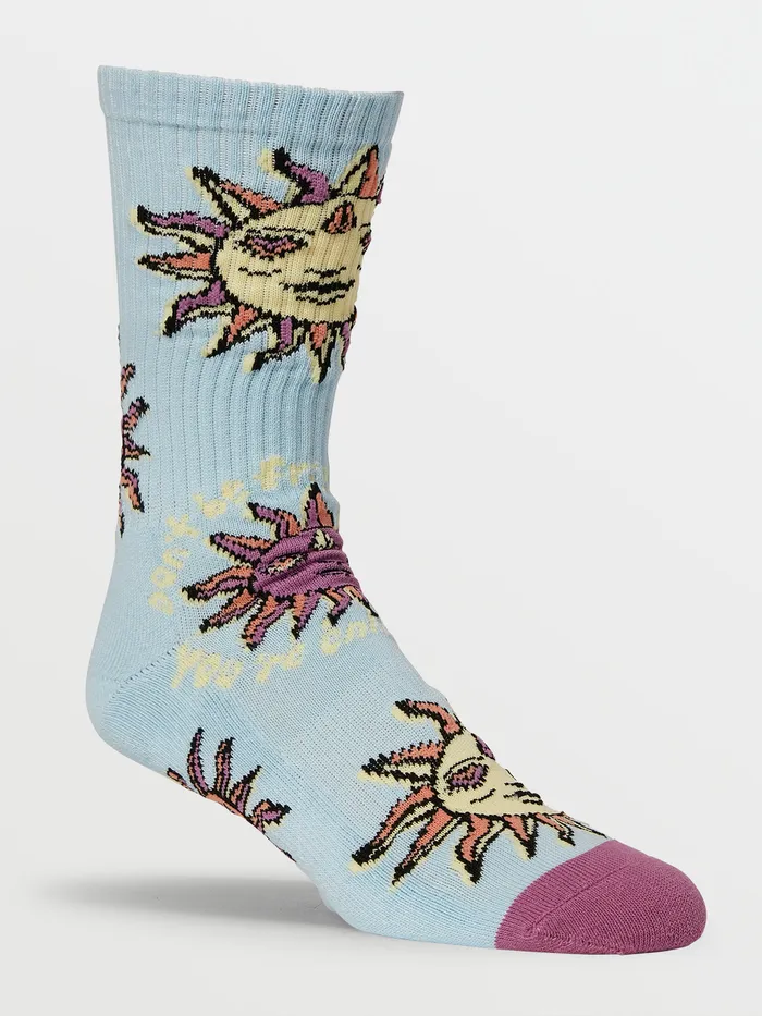 Volcom Socks Ozzy Vibes Socks 8211 Aether Blue Aether Blue 8211 Mens