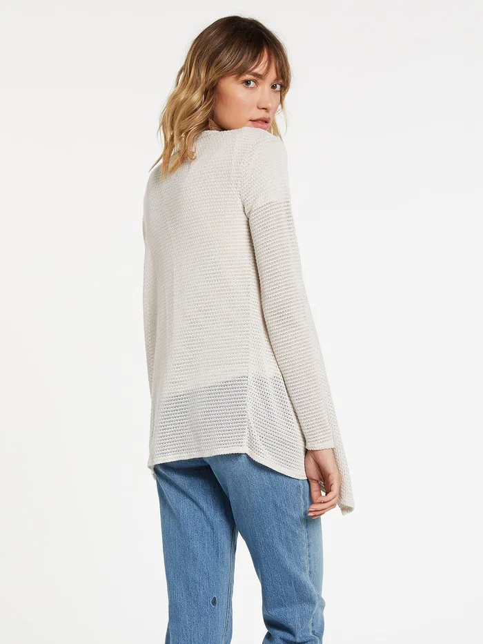 Volcom Sweaters and Cardigans Go Go Wrap Cardigan 8211 Oatmeal Oatmeal 8211 Womens