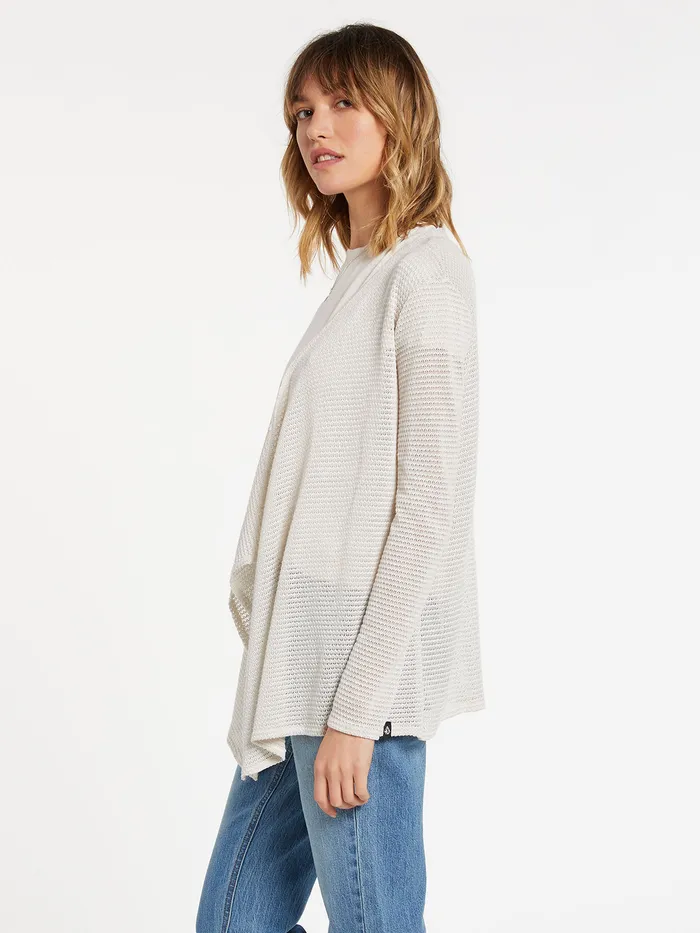 Volcom Sweaters and Cardigans Go Go Wrap Cardigan 8211 Oatmeal Oatmeal 8211 Womens