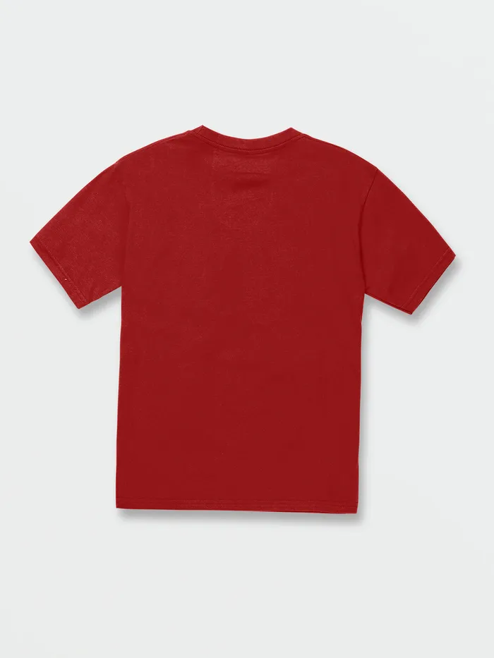 Volcom TShirts and Tanks Big Boys Inner Space Short Sleeve Tee 8211 Ribbon Red Ribbon Red 8211 Boys