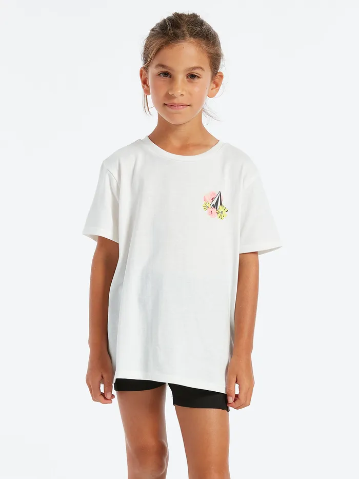 Volcom TShirts and Tanks Girls Last Party Tee 8211 Star White Star White 8211 Girls