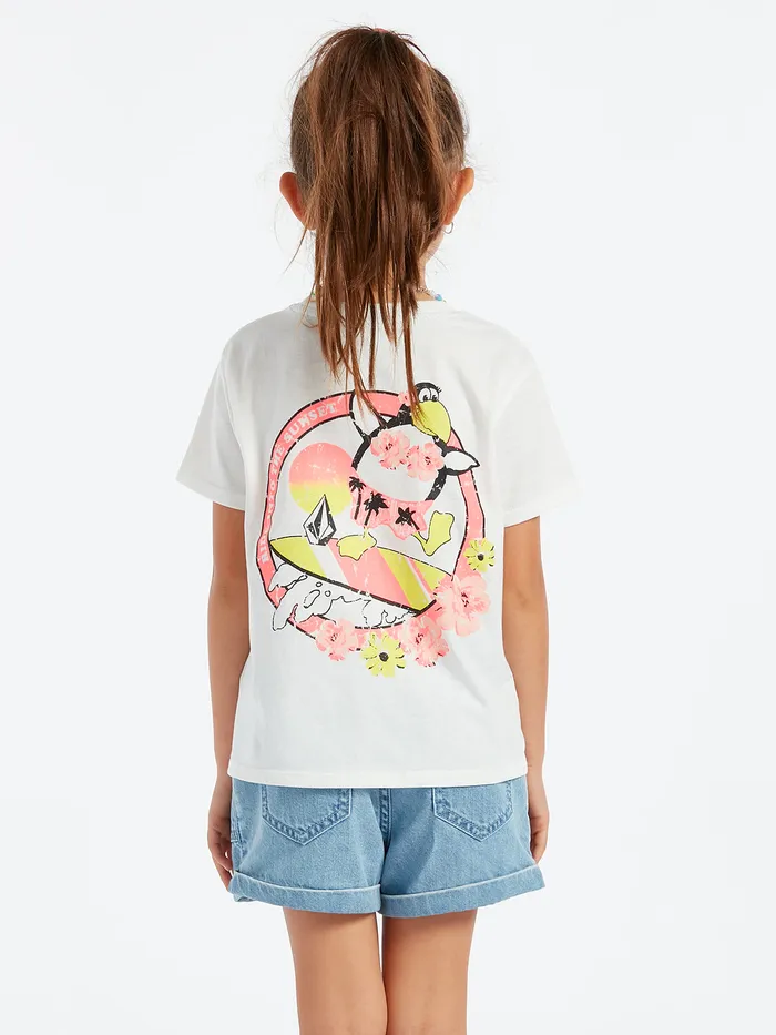 Volcom TShirts and Tanks Girls Last Party Tee 8211 Star White Star White 8211 Girls