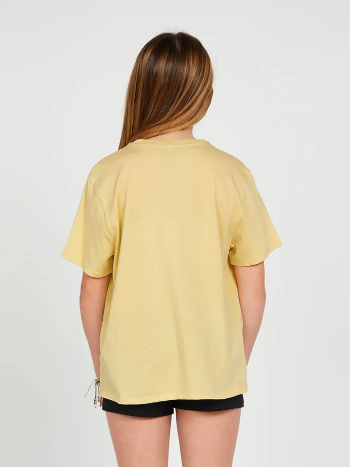 Volcom TShirts and Tanks Girls Truly Stoked Boyfriend Tee 8211 Wheat Wheat 8211 Girls