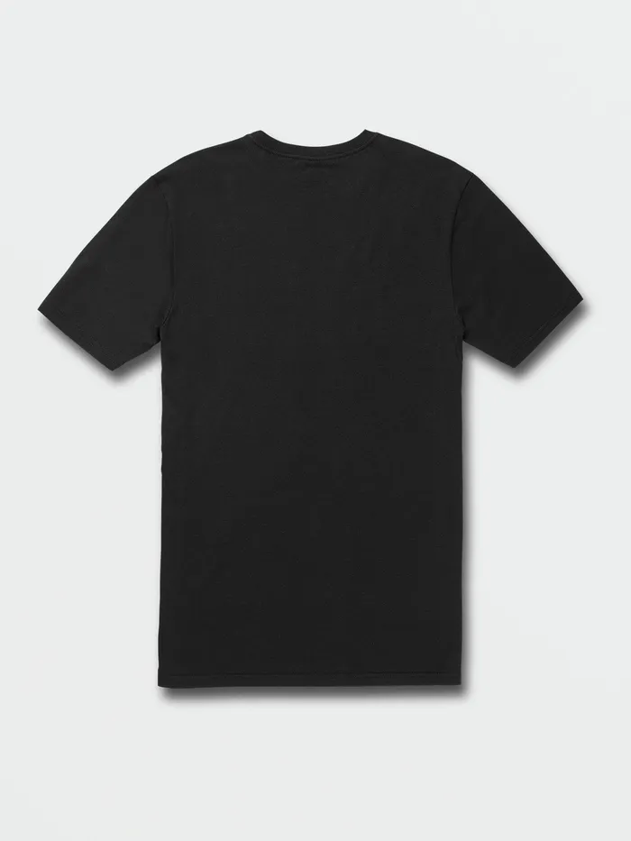 Volcom TShirts and Tanks Global Stone Short Sleeve Tee 8211 Black Black 8211 Mens