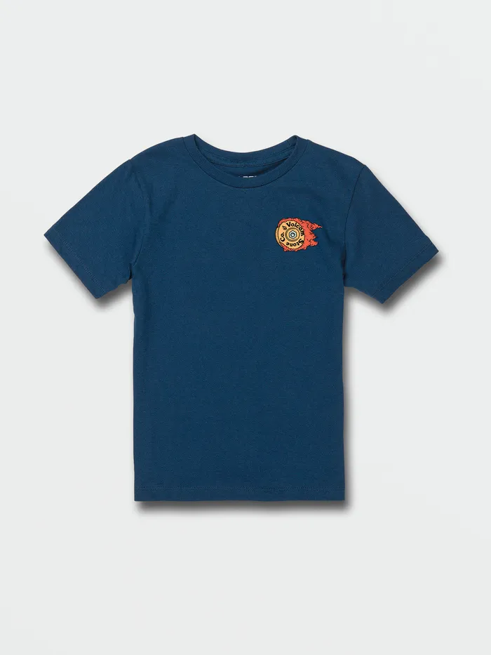 Volcom TShirts and Tanks Little Boys Burnin Short Sleeve Tee 8211 Harbor Blue Harbor Blue 8211 Boys Volcom TShirts and Tanks Little Boys Burnin Short Sleeve Tee 8211 Harbor Blue Harbor Blue 8211 Boys