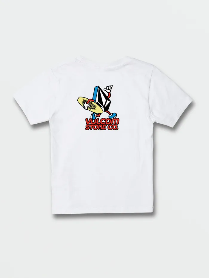 Volcom TShirts and Tanks Little Boys Frother Short Sleeve Tee 8211 White White 8211 Boys