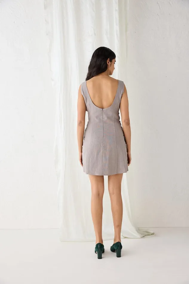 VRG GRL Discoteca Mini Dress Charcoal Women Mini Dresses