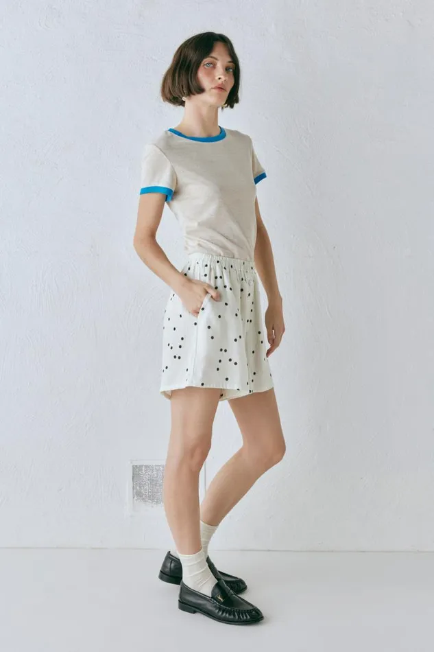 VRG GRL Eliza Linen Shorts Dot Women Sets