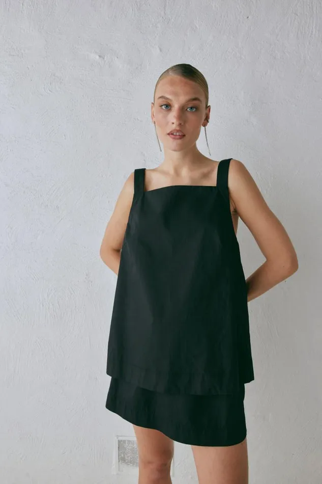 VRG GRL Elka Top Black Women Sleeveless