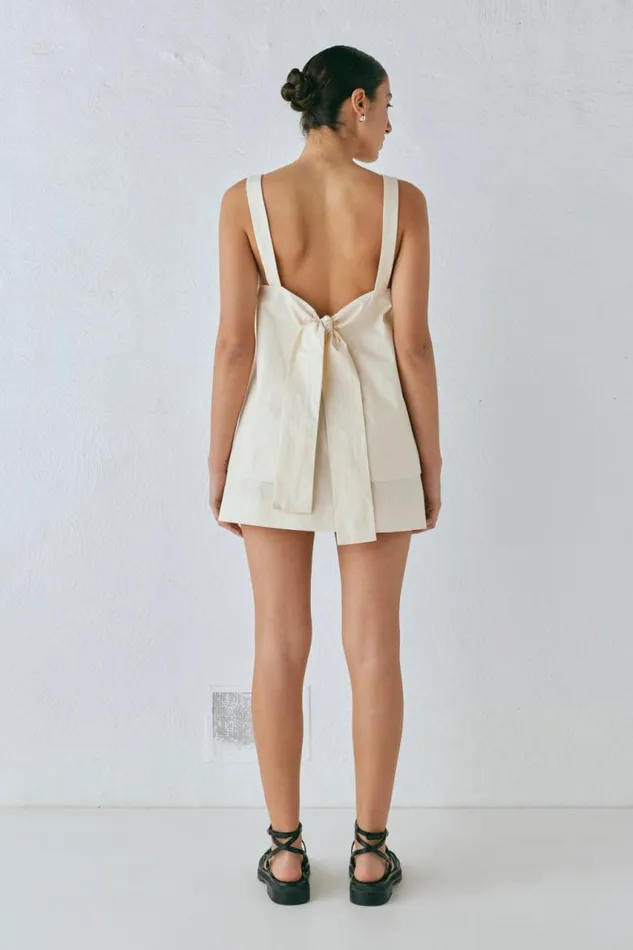 VRG GRL Elka Top Cream Women Sleeveless
