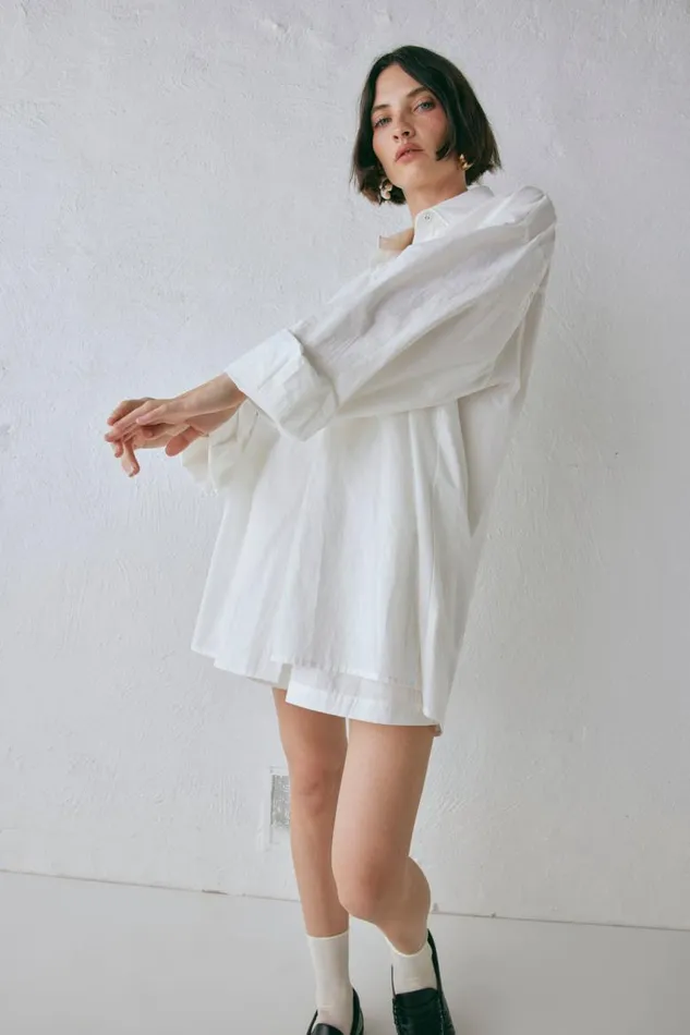 VRG GRL June Shirt White Women Long Sleeve