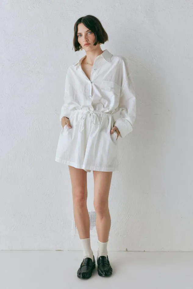VRG GRL June Shirt White Women Long Sleeve