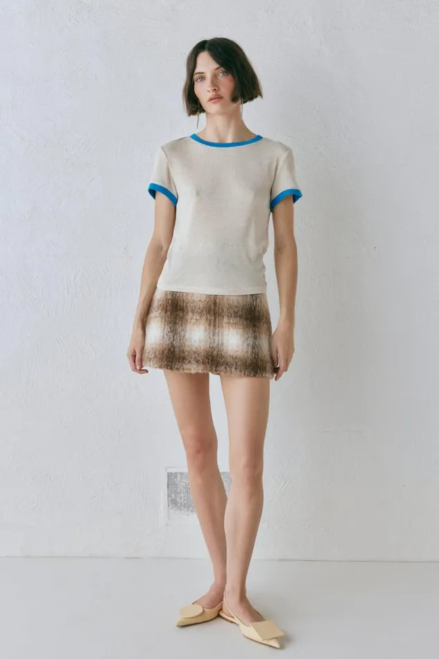 VRG GRL Lane Tee Oatmeal Women Short Sleeve