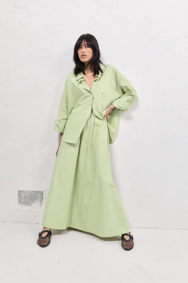 VRG GRL Livia Maxi Skirt Mint Women Skirts