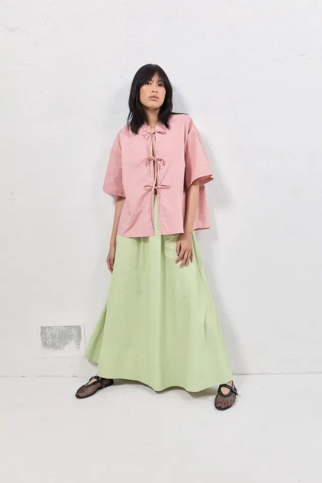 VRG GRL Livia Maxi Skirt Mint Women Skirts
