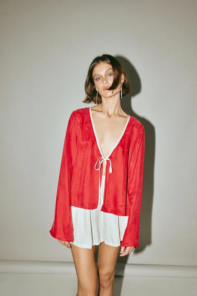 VRG GRL Moonscapes Top Chilli Women Sets