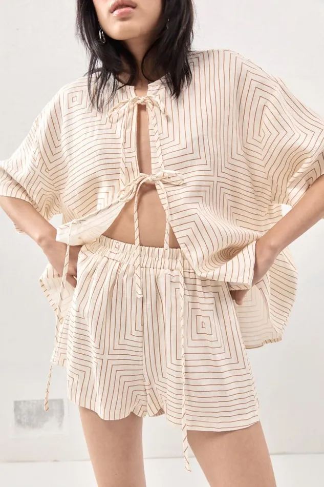 VRG GRL Sunny Linen Shorts Juno Women Sets